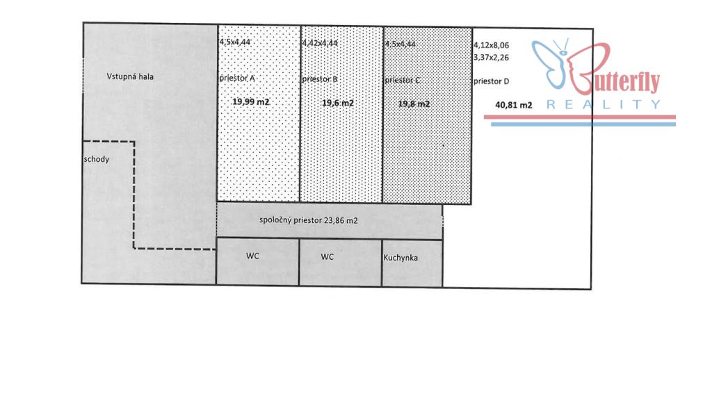 NA PRENÁJOM: 4 kancelárske priestory, 135 m2, Mlynské Luhy, Ružinov