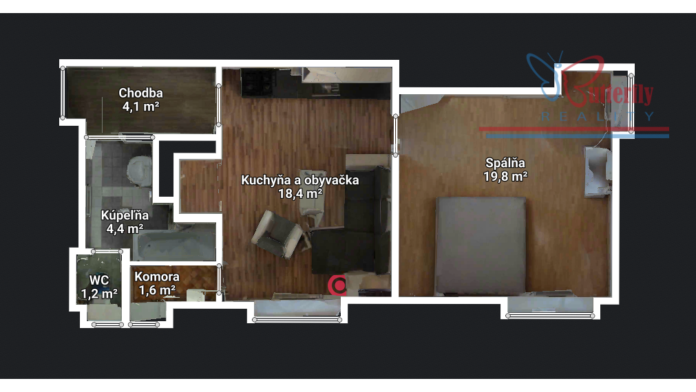 Predaj 2-izbový byt 55 m2 s vlastným kúrením v Novákoch