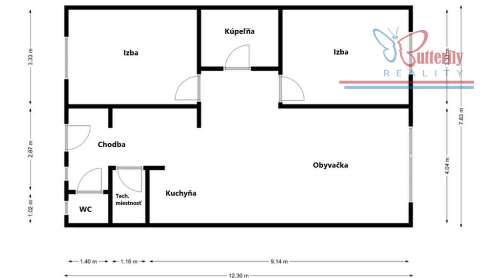 Predaj novostavba 3 izbový rodinný dom,Partizánske Šimonovany