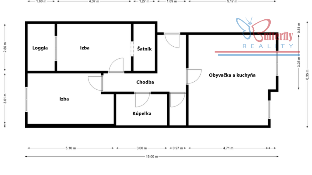 Moderné bývanie 3 izbový byt s vlastným vstupom Bošany