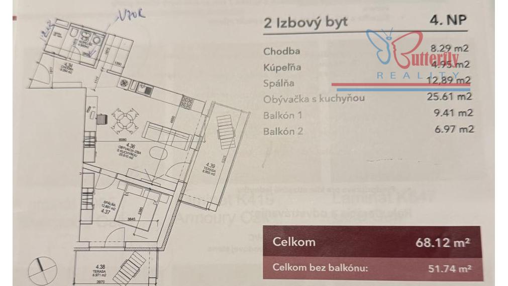 NA PRENÁJOM: 2 izb. byt, 2x balkón, parkovacie státie, pivnica, Ul. Svornosti